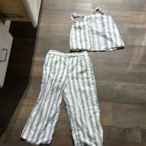 Abercombie kids girl matching set size 9-10